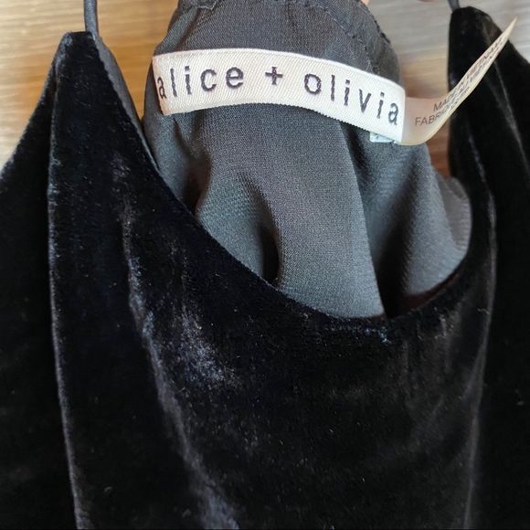 Alice + Olivia Marybeth Velvet Layer Halter NWOT - Picture 6 of 9